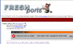 FreshPortsにTrap?