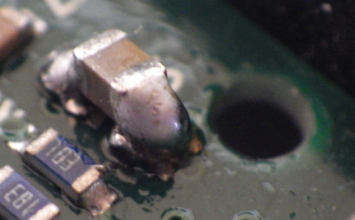 repaired soldering