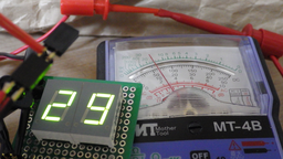 7seg. LED and ammeter